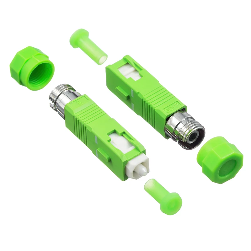 

FC Female to SC APC Male Fiber Optic Adapter Singlemode FC-SC Hybrid Optical Adaptor
