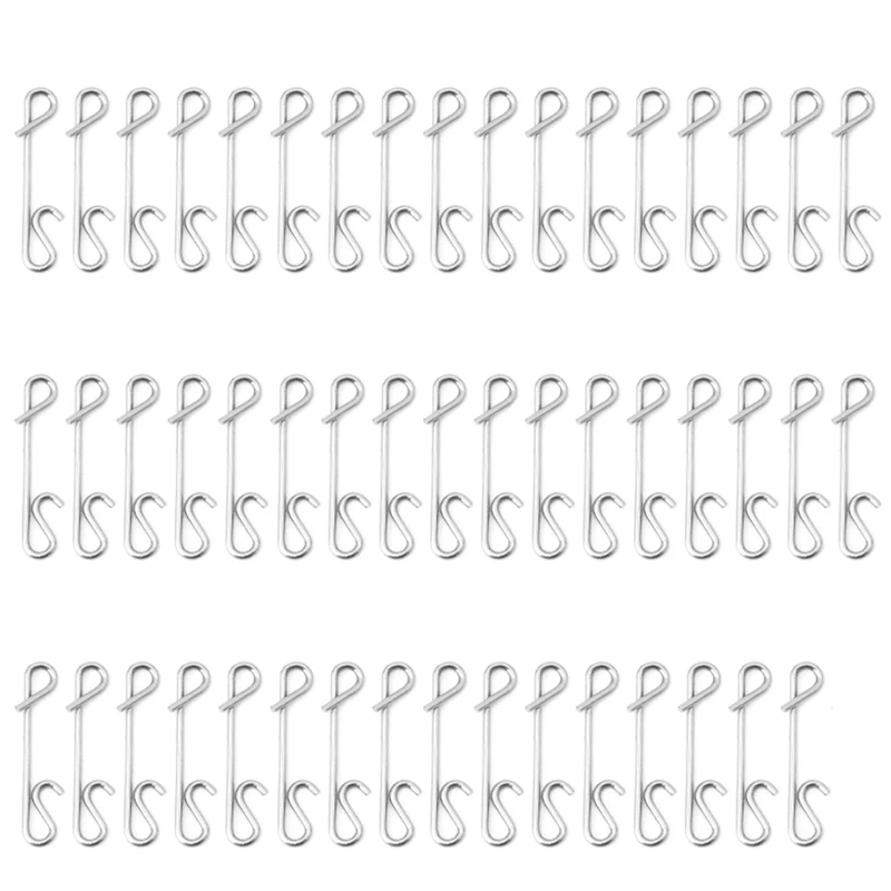 

50pcs Braid Knotless Connectors Fishing Line Wire Connector Barrel Swivel Kit