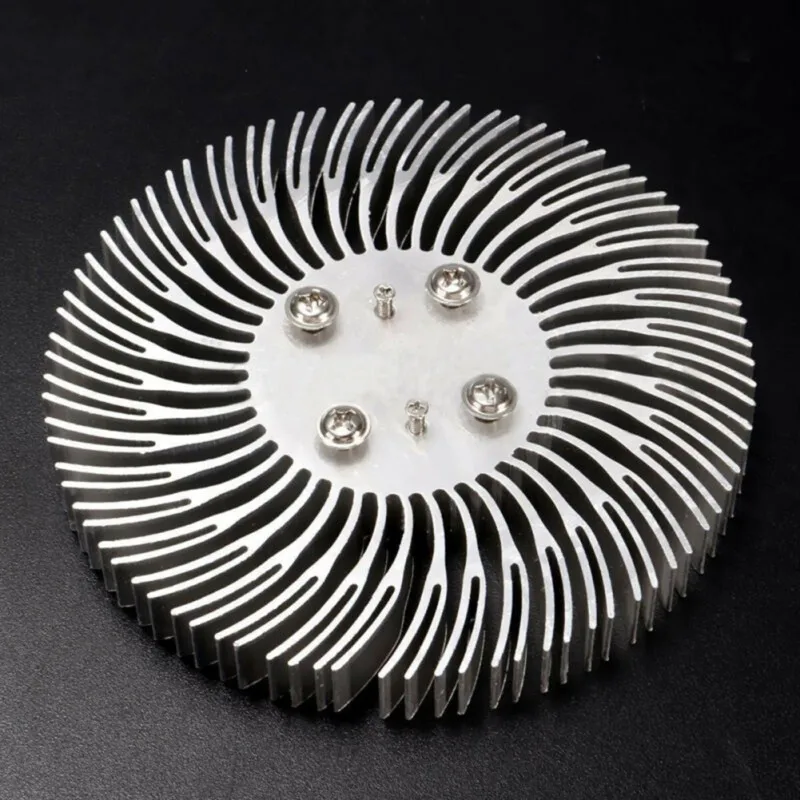 Круглый спиральный алюминиевый радиатор кулер светодиодный радиатор 90*10 мм для 10 Вт высокой мощности Светодиодный светильник