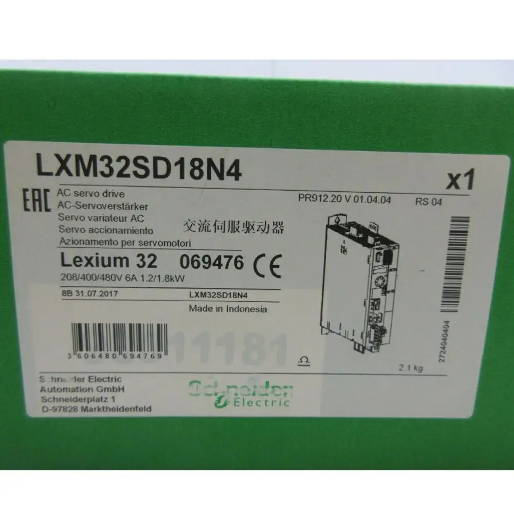 Lexium 32 AC сервопривод LXM32SD18N4