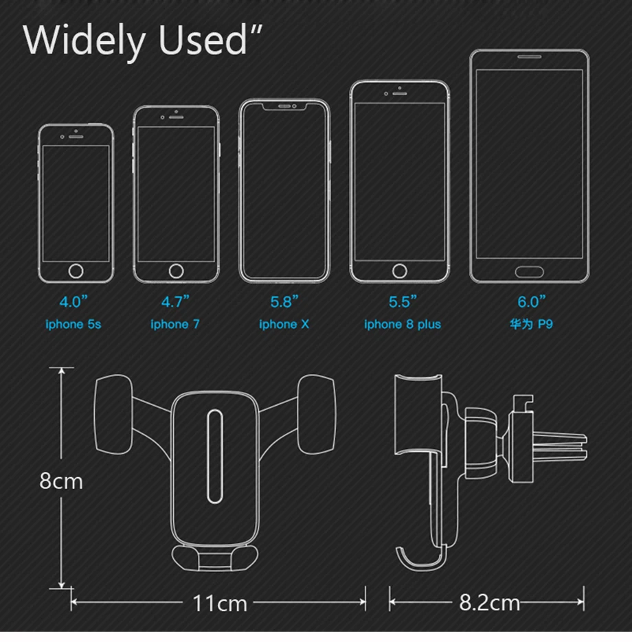 Универсальный держатель для телефона в автомобиль вентиляционное отверстие крепление мобильный сотовый Поддержка Автомобильный
