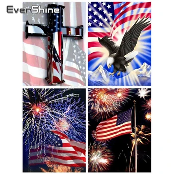 

EverShine Diamond Painting Full Square Eagle Cross Stitch Diamond Art Kits Embroidery Mosaic Handicraft Hobby Gift Home Decor