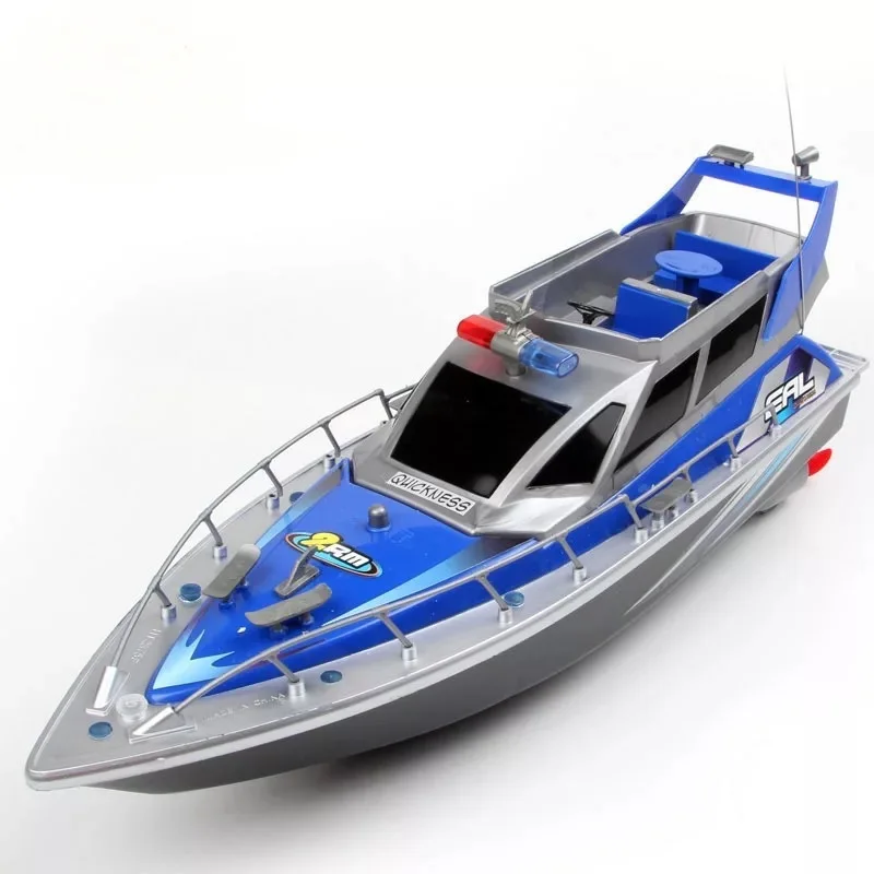 

Hengtai Remote Control Boat 1:20 Play Nest Modified Four-Channel Charging Model Toy 2875F Police Speedboat