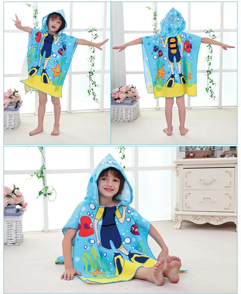 cute pajama sets	 Children animal Hooded Cloak Kids Swimsuit Quick Dry Bath Robes Boys Girls Towel Poncho Surf Swimming Bathing Fitness Towels designer pajama sets