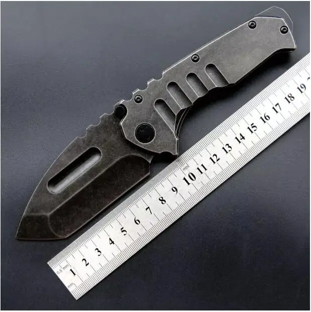 a Хорошее MDF-3, складные ножи с лезвием, вымытый камень, стальная ручка, 440 лезвие, Охотничий Тактический нож, Походный нож, инструменты для повседневного использования - Цвет: a