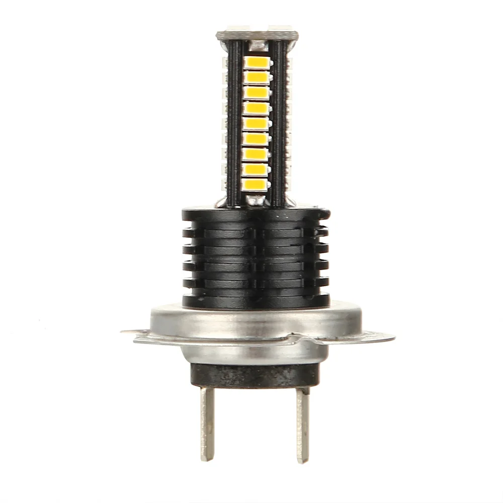 2 шт. H7 светодиодный 3030SMD 3200LM противотуманный светильник, лампы для вождения автомобиля DRL 3000K 12V желтый* Рабочее напряжение: 12 V-24 V