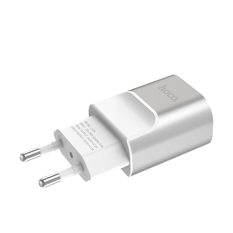 HOCO C47A 10 шт./лот 5 в 2.1A USB зарядное устройство для iPhone 11 Xs Max ЕС вилка настенное зарядное устройство адаптер для samsung Xiaomi huawei