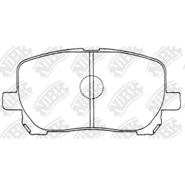 Колодки тормозные TOYOTA AVENSIS VERSO 2.0/2.0D 01- передние NIB