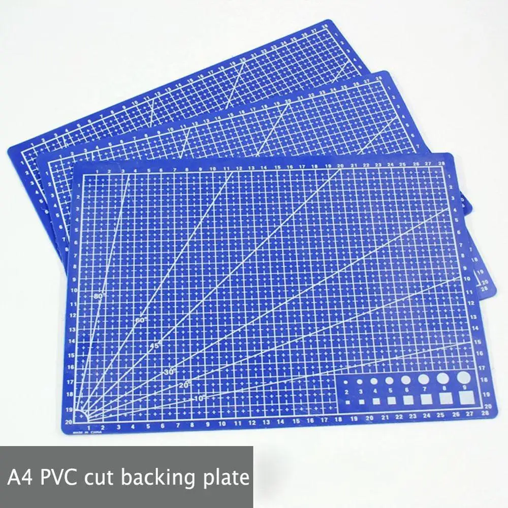 A3/A4PVC прямоугольные линии сетки режущий коврик инструмент пластиковая разделочная доска коврик двухсторонний режущий коврик ремесло DIY режущие инструменты