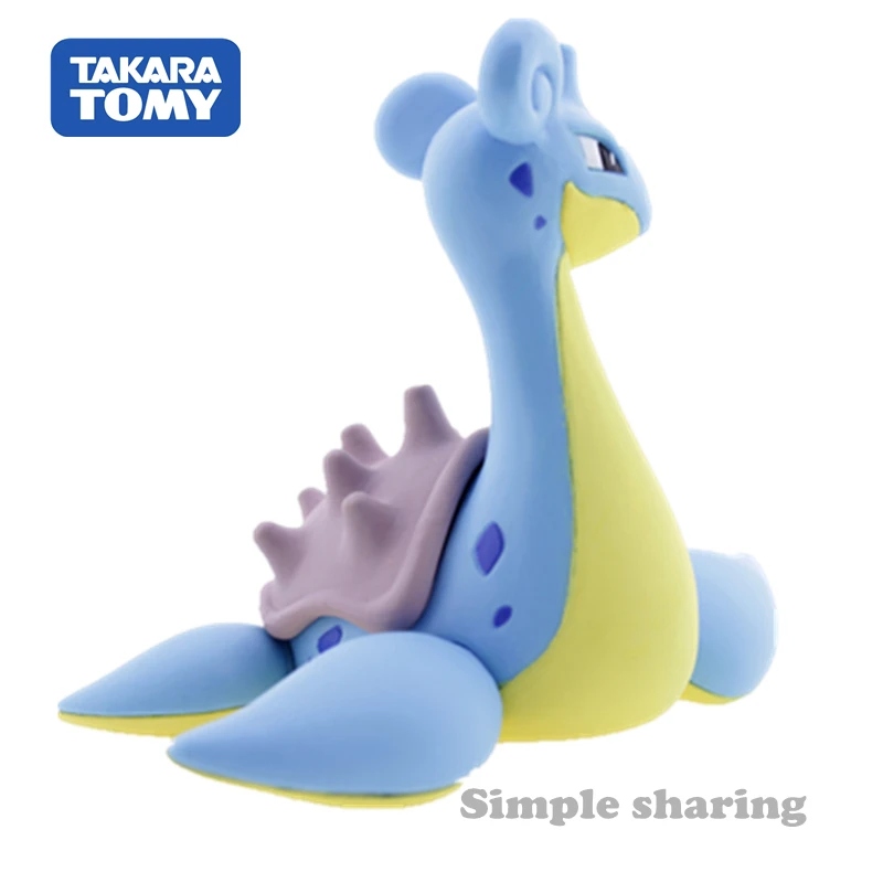 Takara tomy tomica moncolle ex pokemon figures lapras ehp06 литье под давлением, полимерная форма карманного монстра, детские игрушки, Волшебная Забавная детская безделушка