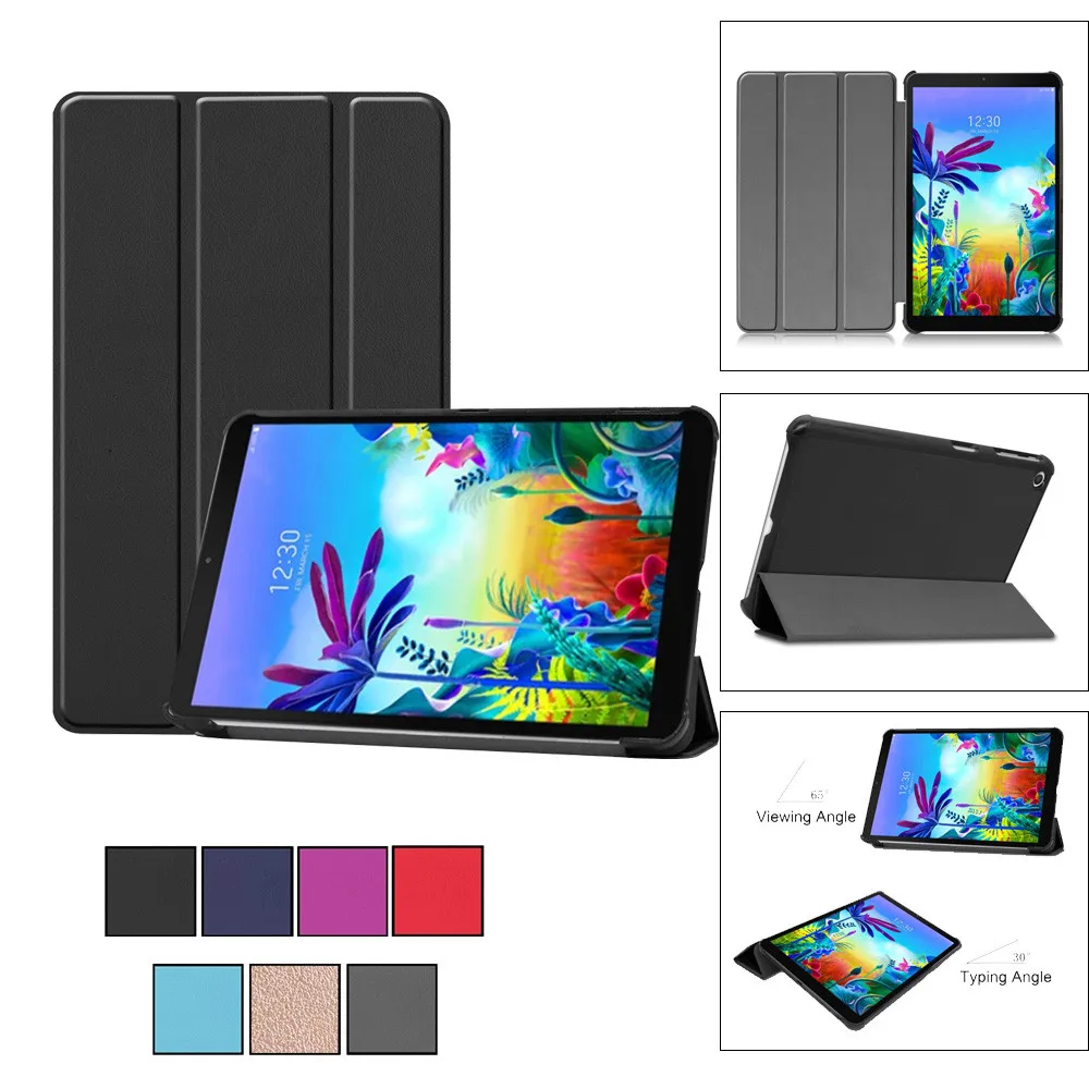 For LG G PAD 5 10.1in FHD Folding Stand Leather Protective CaseCover Laptop Ultra Slim Invisible Adjustable Holder | Компьютеры и офис