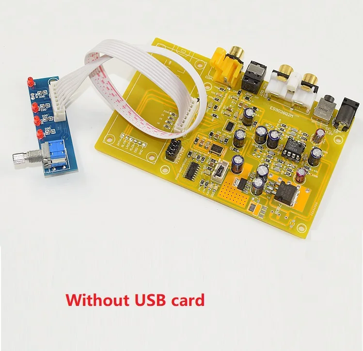 ES9038 Q2M I2S DSD Optical Coaxial Input HiFi Decoder DAC Headphone Output Support XMOS-XU208/SA9227 3-way Audio Signal Switch |