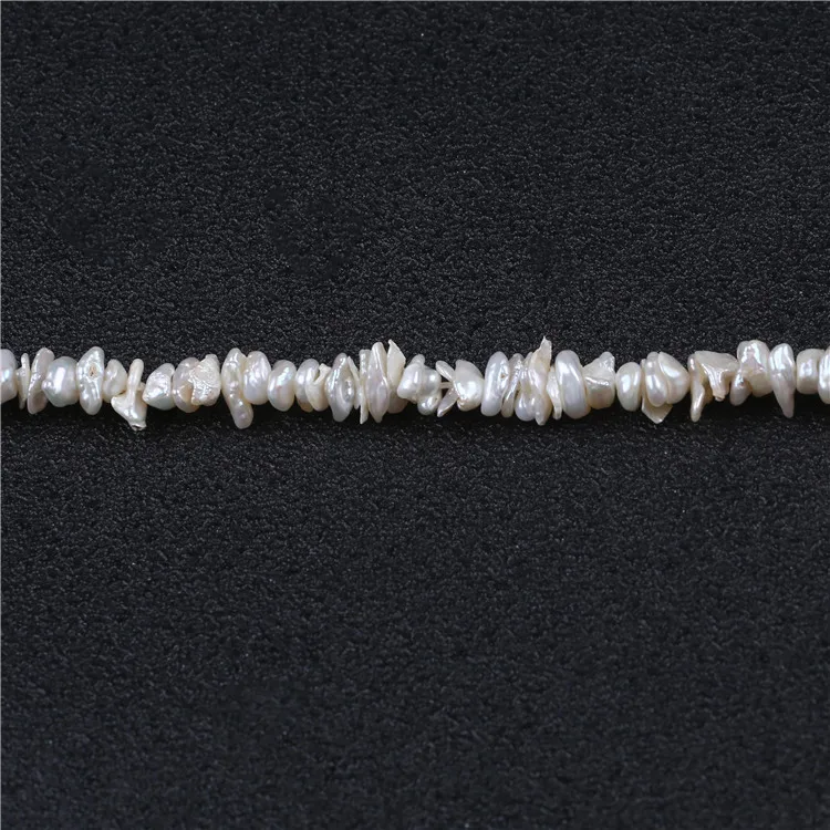 hot sale 5-6mm AA grade keshi freshwater pearl strands