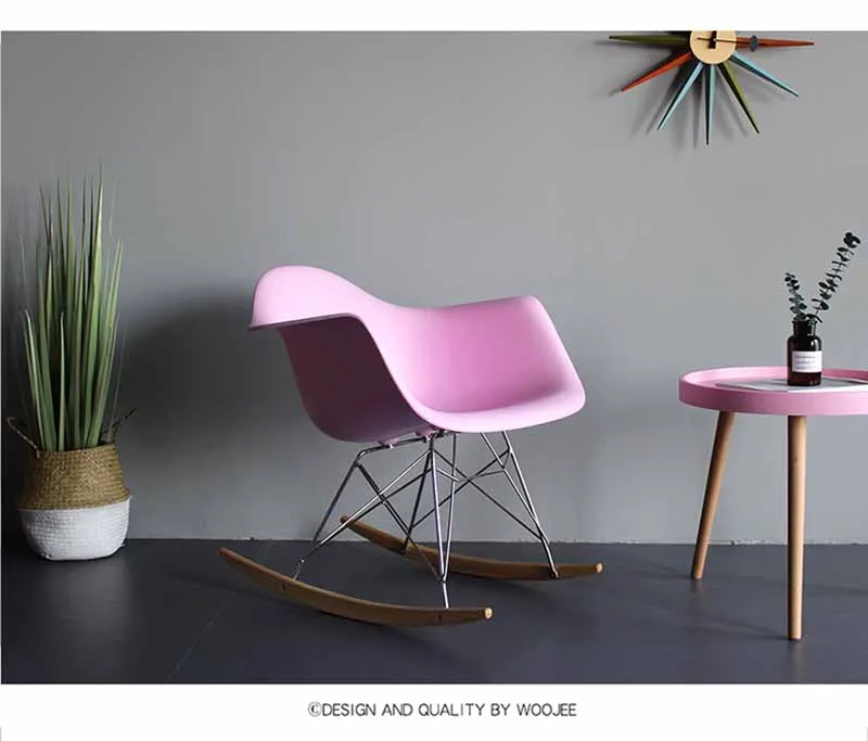Твердый деревянный современный минималистичный Повседневный шезлонг, комфортное кресло пластмассовое кресло-качалка скандинавский ленивый диван спинка стул домашняя мебель