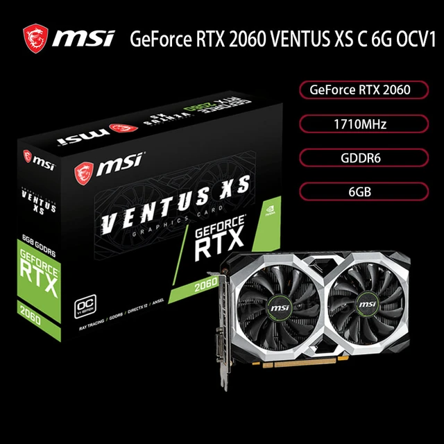 flare uanset enkemand MSI GeForce RTX 2060 VENTUS 6G OC グラフィックスカード 国内正規流通品