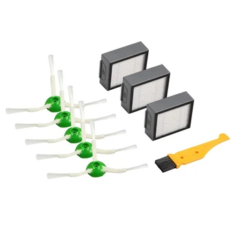

Top Sale Replacement Filter Side Brush for Irobot Roomba I7 I7+/I7 Plus E5 E6 Vacuum Cleaner Set,3 Pack Hepa Filters&5 Edge-Swee