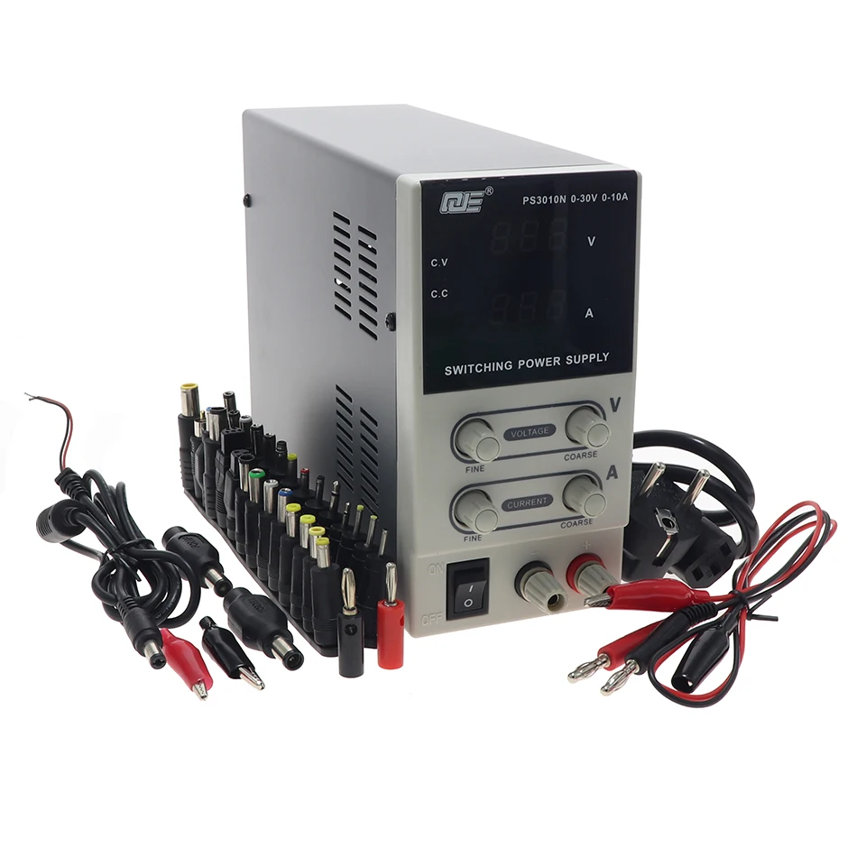 QJE PS3010N переключатель Регулируемый источник питания постоянного тока 30V 10A Регулируемый мобильный телефон ремонт, блок питания - Цвет: PS 3010N