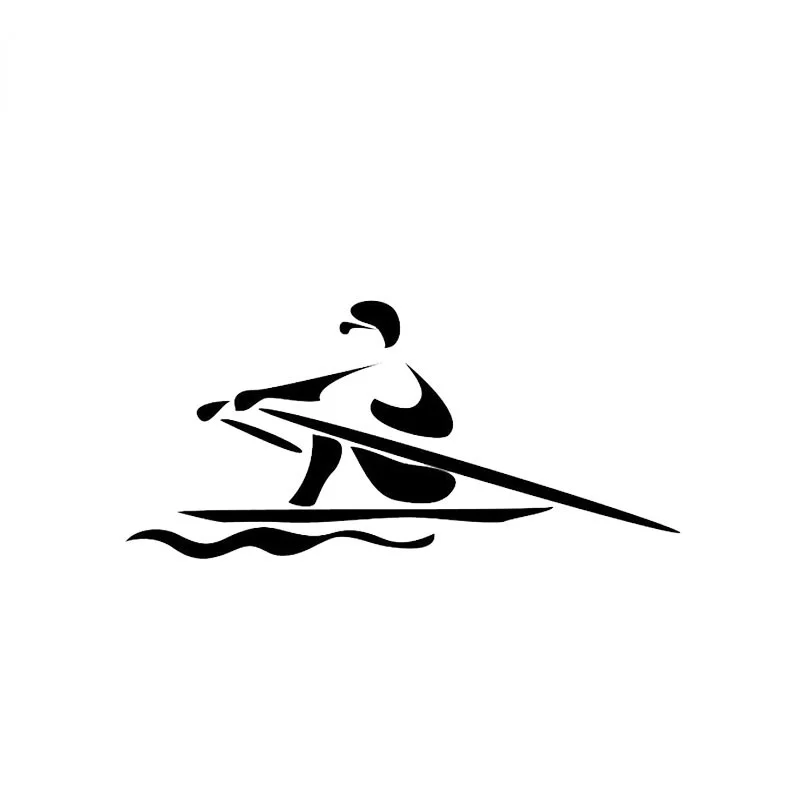 

CMCT fun rowing decoration vinyl accessories extreme sports waterproof cover scratch sticker 15.8 * 7.5cm