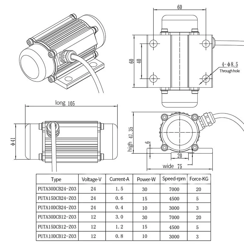 Putec 振動モーター DC ブラシレス ミニチュア 12V 30W 71hQHVVrw5L._UF350,350_QL80_.jpg