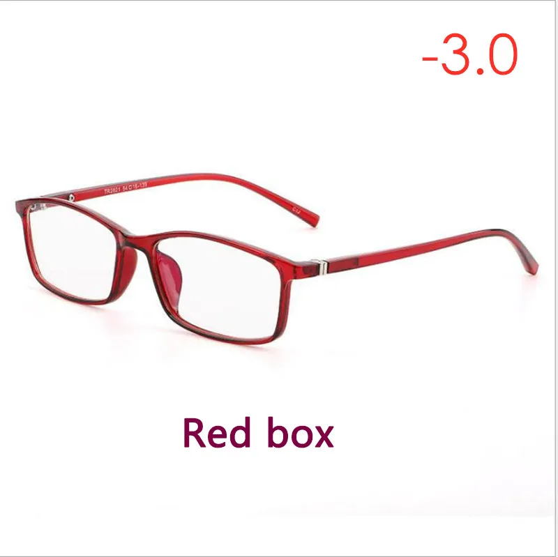 ZN14Red box-3.0 ZXTREE высокое качество TR+ металлическая оправа для очков женские и мужские очки Оптическая оправа анти-синий светильник очки оправа для очков ZN14 - Цвет оправы: ZN14Red box-3.0