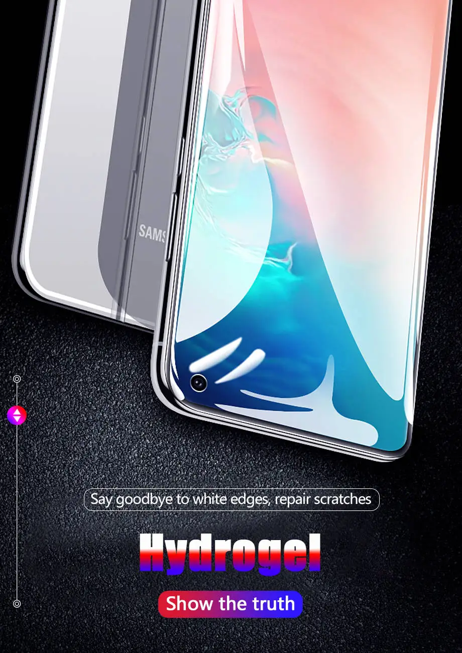 2 шт Гидрогелевая защитная пленка на весь экран для samsung Galaxy S10 S8 S9 Plus S10E для Note 8 9 10 Pro S7 Edge защитная пленка не стекло