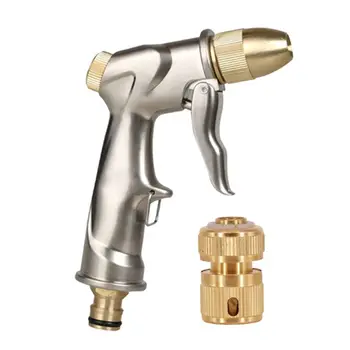 

Garden Hose Nozzle, Heavy Duty Metal Spray with Full Brass Nozzle U90A