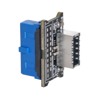 

Chenyang Vertical USB 3.1 Front Panel Socket Key-A Type-E to USB 3.0 20Pin Header Male Extension Adapter for Motherboard