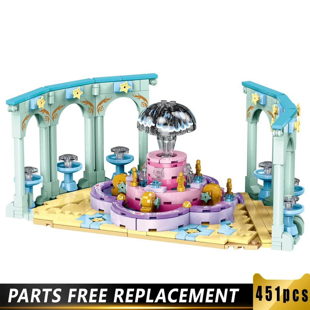 

Xingbao 12023 Building Blocks Girls Series The Royal Fountain Set for Girls Friends Children's Educational Toys for Childs gift