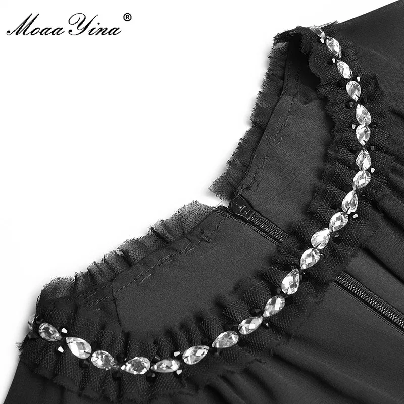 MoaaYina Fashion Designer dress Autumn Women's