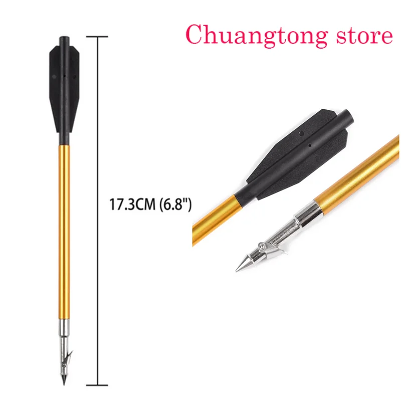 

12Pcs 6.8" Aluminum body Fishing Arrows for Crossbow Fishing Hunting Tools