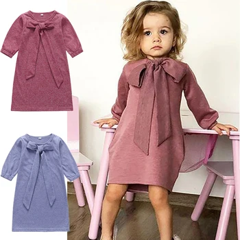 

New Arrival Kids Dress Girls Soft Cotton Girls Dress Long Sleeve Clothes 2020 Autumn Spring Casual Children Dresses Kids Girls