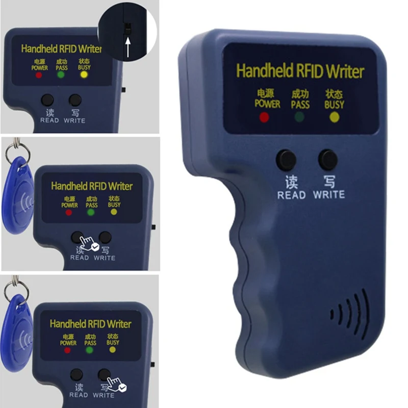 Ручной 125 кГц RFID Дубликатор копировальный аппарат писатель программист ридер+ ключи+ карты EM4305 T5577 перезаписываемый ID KeyfobsTags карта