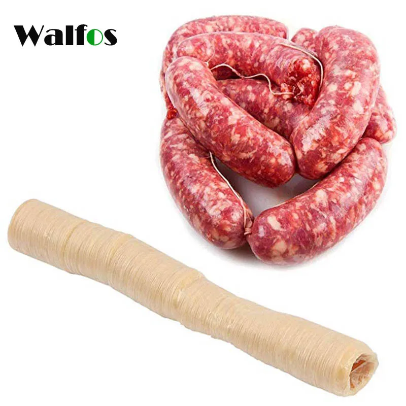 

Walfos Sausage Packaging Tools Sausage Shell Hot Dog Casing for Sausages Dog Grilled Salami Meat Stuffer Shell Casings