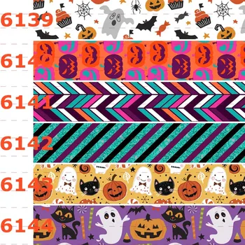 

Winsome 50 Yards 16mm-75mm Halloween Pattern Grosgrain Ribbons DIY FOE Handmade Materials