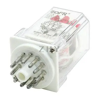 

DC 24V Coil PCB Power Relay 11 Round Pins 3PDT 3NO 3NC JTX-3C Type