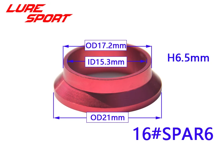 LURESPORT 10 шт. алюминиевое космическое кольцо сиденье fuji SPAR6 ветряной проверки материал для сборки удочки компонент ремонт Стержень DIY аксессуар