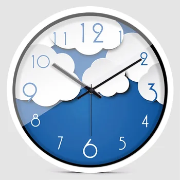 

Digital Wall Clock Cat Cloud Clock Living Room Personality Trend Quartz Clock Watch Bedroom Silence Creative Fashion Zb010