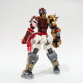

662Pcs STEM MOC Fearless Warrior Mecha Bricks Small Particle Building Blocks Educational Toy Set