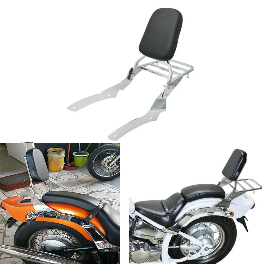 Мотоциклетная полка спинки Сисси Бар багажная стойка для Yamaha DragStar V-Star Vstar 400 650 XVS400 XVS650 DS400 DS650 1996-2011