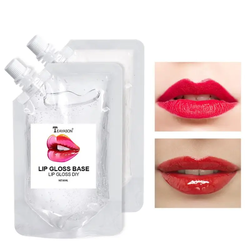 50ml Transparent Lip Gloss Base Oil Non-Stick Diy Lipstick Raw Material Gel Liquid For Handmade TSLM1 |