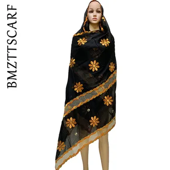 

2020 New African Muslim Women Scarfs soft cotton HEADSCARF big size scarf for shawls wraps BM924