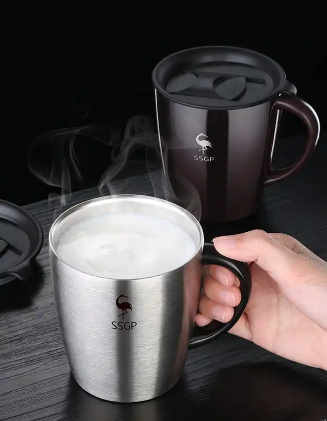 Acier Inoxydable Thermal Mug Isotherme Café Thé Tasse Double Paroi 330 ml 3 Color