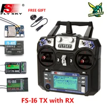 Flysky FS-i6 i6 2.4g 6ch afhds 2a rdio transmissor ia6b x6b a8s r6b ia10b receptor para rc avião helicóptero fpv corrida zangão