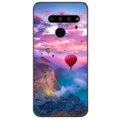 Для LG G8s чехол ThinQ Роскошный из ТПУ и силикона Чехлы для G8 задняя крышка телефона Q60
