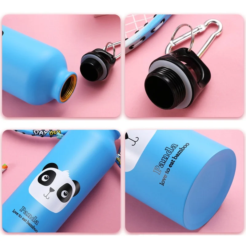 500ml Cute Water Blttle Lovely Animals Outdoor Portable Sports Cycling Camping Hiking Bicycle School Kids Water Bottle