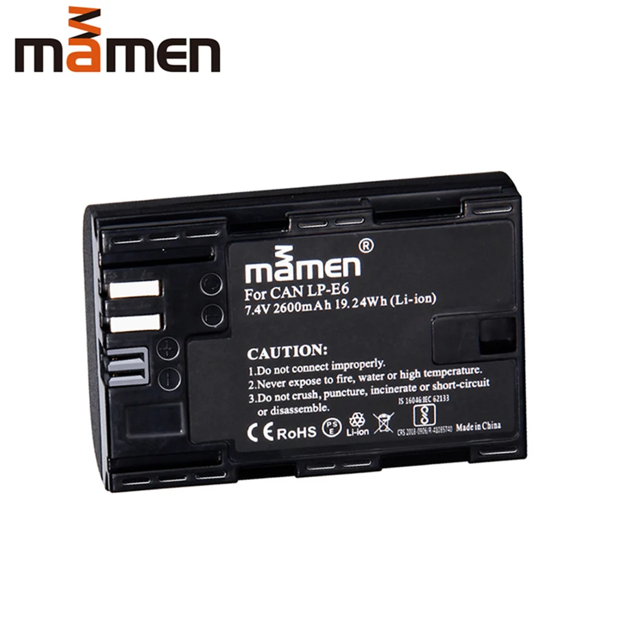 Зарядное устройство Mamen LP E6 LPE6 зарядное с двумя USB портами и ЖК дисплеем для Canon EOS