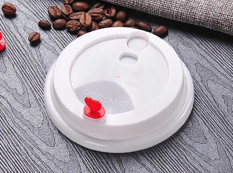 White Lid4 50 шт толстый крафт-бумажная чашка одноразовая кофейная чашка гофрированный молочный чайный сок напитки Упаковка чашки с крышками пакеты на вынос - Цвет: White Lid4