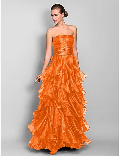 Color 11 Erosebridal органза Черное вечернее платье длинное формальное вечернее платье Элегантное Многоуровневое дизайнерское вечернее платье для женщин - Цвет: Color 11