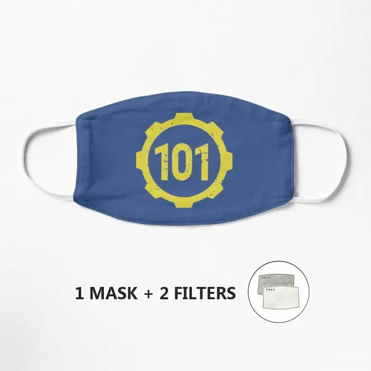 Маска для лица Fallout Vault 101 многоразовая | Аксессуары одежды