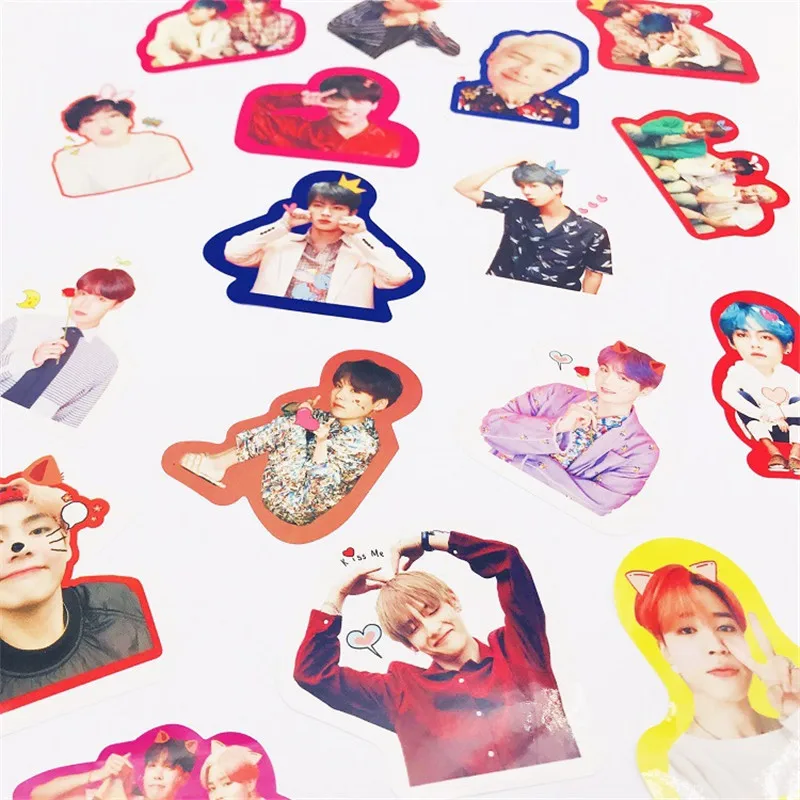 Bangtan Boys JIMIN V JUNG KOOK Warterproof стикер для холодильника чашка стикер любовь себя карта душа Persona LJJ670